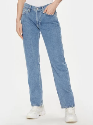 Calvin Klein Jeans Jeansy Low Rise Straight J20J222439 Niebieski Straight Fit