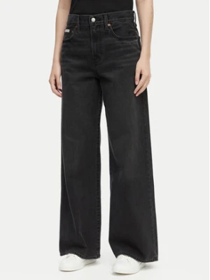 Calvin Klein Jeans Jeansy LV047E700G Czarny Wide Leg