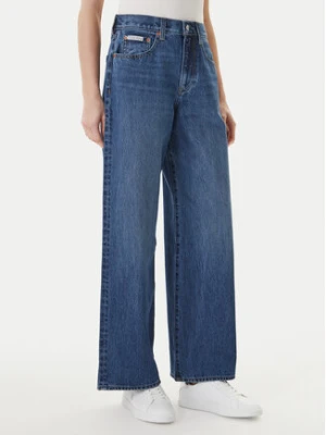 Calvin Klein Jeans Jeansy LV047F727G Granatowy Wide Leg