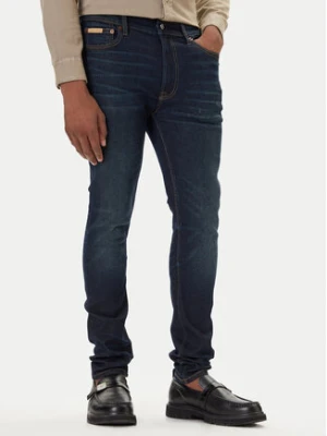 Calvin Klein Jeans Jeansy LV04RD718G Granatowy Skinny Fit