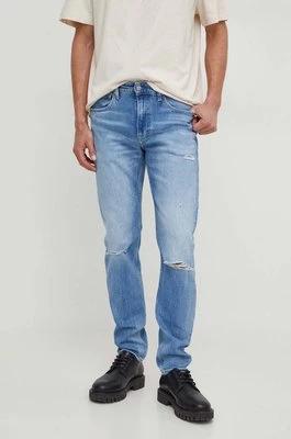 Calvin Klein Jeans jeansy męskie kolor niebieskiCHEAPER