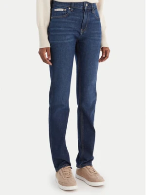 Calvin Klein Jeans Jeansy Mid Rise Slim Blue Orbit LV047C778G Niebieski Slim Fit