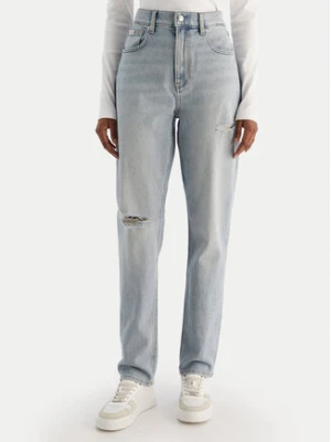 Calvin Klein Jeans Jeansy New Mom Jean Bowery Destroyed LV047D722G Niebieski Mom Fit