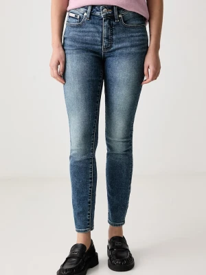 Calvin Klein Jeans jeansy skinny damskie niebieski