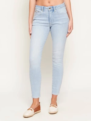 Calvin Klein Jeans Jeansy | Skinny fit | mid rise błękitny