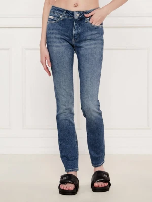 Calvin Klein Jeans Jeansy | Skinny fit | mid rise niebieski