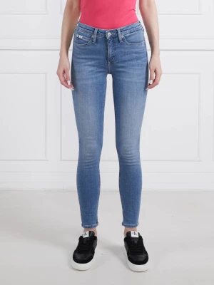 Calvin Klein Jeans Jeansy | Skinny fit | mid rise niebieski