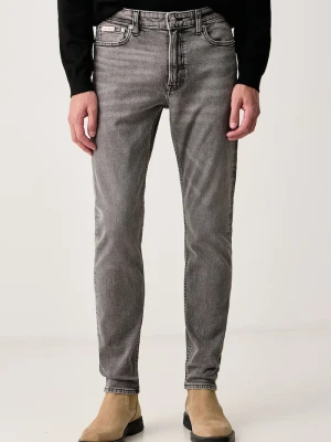 Calvin Klein Jeans jeansy slim taper męskie szary