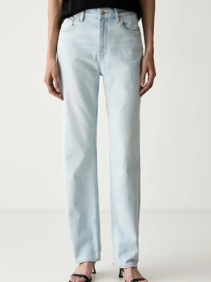 Calvin Klein Jeans jeansy straight damskie niebieski