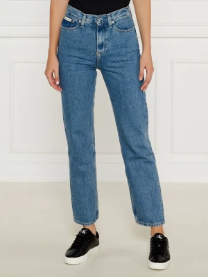 Calvin Klein Jeans Jeansy | Straight fit niebieski