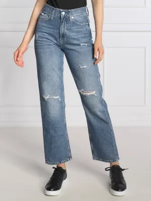 CALVIN KLEIN JEANS Jeansy | Straight fit | high rise