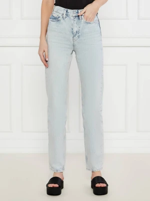 Calvin Klein Jeans Jeansy | Straight fit | high waist błękitny