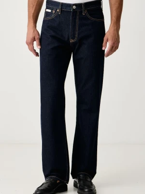 Calvin Klein Jeans jeansy straight męskie granatowy