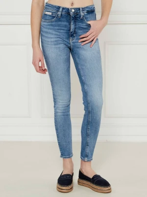 Calvin Klein Jeans Jeansy | Super Skinny fit | high rise niebieski