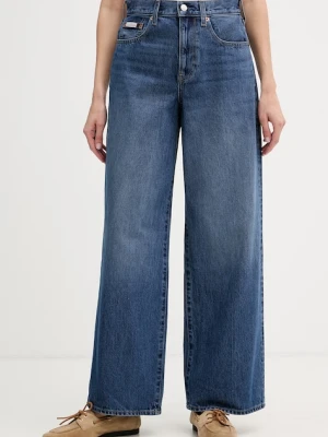 Calvin Klein Jeans jeansy wide leg damskie