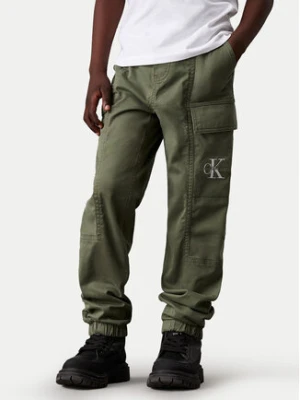Calvin Klein Jeans Joggery Essential IB0IB02270 M Zielony Regular Fit