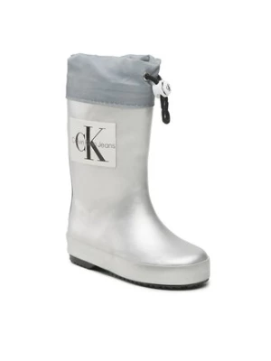 Calvin Klein Jeans Kalosze Rain Boot V3X6-80425-0083 M Srebrny