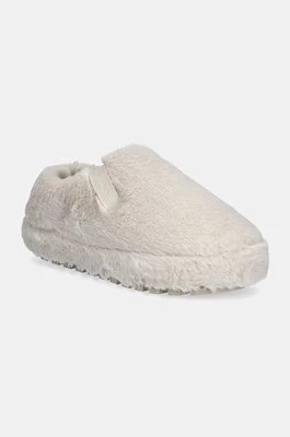 Calvin Klein Jeans kapcie HOME ANKE SLIPPER WN FUR kolor beżowy YW0YW01596