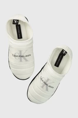 Calvin Klein Jeans kapcie HOME SLIPPER MONO WN kolor biały YW0YW00747