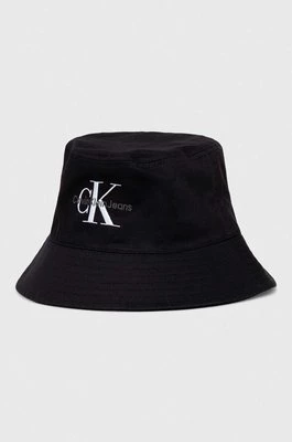 Calvin Klein Jeans kapelusz bawełniany kolor czarny bawełniany
