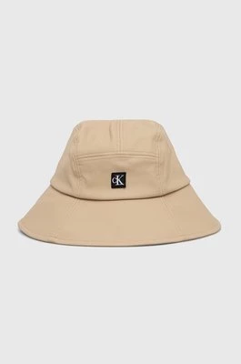Calvin Klein Jeans kapelusz dziecięcy kolor beżowy