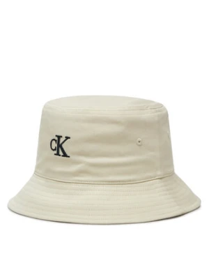 Calvin Klein Jeans Kapelusz Embroidered Monogram Bucket Hat LV04K5020G Biały