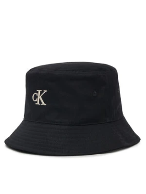 Calvin Klein Jeans Kapelusz Embroidered Monogram Bucket Hat LV04K5020G Czarny