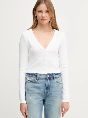 Calvin Klein Jeans kardigan damskie kolor biały lekki LV047C204G