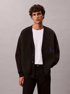 Calvin Klein Jeans Kardigan | Loose fit | z dodatkiem kaszmiru