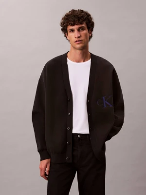 Calvin Klein Jeans Kardigan | Loose fit | z dodatkiem kaszmiru