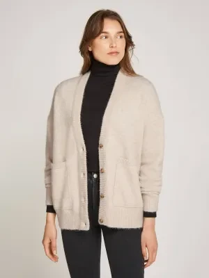 Calvin Klein Jeans Kardigan | Loose fit | z dodatkiem wełny