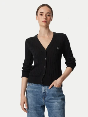 Calvin Klein Jeans Kardigan LV047H305G Czarny Regular Fit