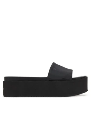 Calvin Klein Jeans Klapki Flatform Sandal Slide In Nylon YW0YW01791 Czarny