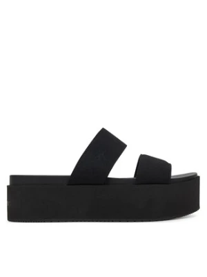 Calvin Klein Jeans Klapki Flatform Sandal Webbing In YW0YW01789 Czarny