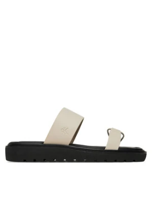 Calvin Klein Jeans Klapki Rope Sandal Soft Lth Mg YW0YW01864 Écru