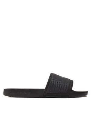 Calvin Klein Jeans Klapki Slide Institutional Metallic YM0YM01018 Czarny