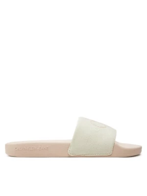 Calvin Klein Jeans Klapki Slide Monogram Co YW0YW00103 Écru