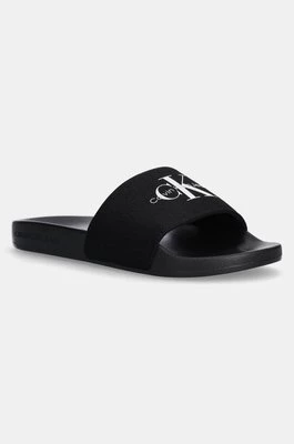 Calvin Klein Jeans klapki SLIDE MONOGRAM WMNS damskie kolor czarny YW0YW01835