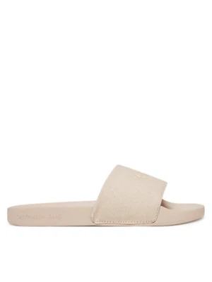Calvin Klein Jeans Klapki Slide Monogram Wn YW0YW01835 Beżowy