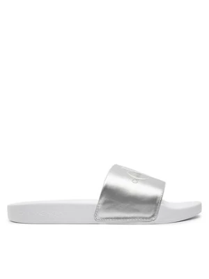 Calvin Klein Jeans Klapki Slide Ny Pearl YW0YW01243 Srebrny