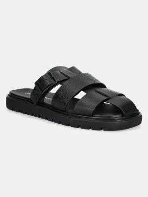 Calvin Klein Jeans klapki SQ MOLDED SANDAL FISHERMAN męskie kolor czarny YM0YM01220