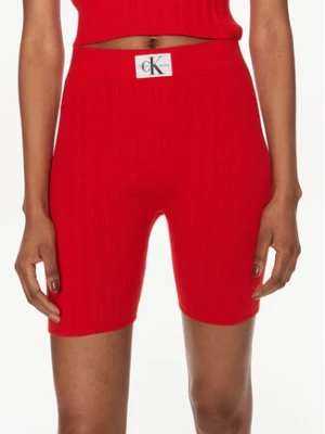 Calvin Klein Jeans Kolarki Label J20J223138 Czerwony Slim Fit