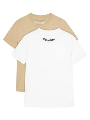 Calvin Klein Jeans Komplet 2 t-shirtów Embro Logo IB0IB02529 D Kolorowy Regular Fit