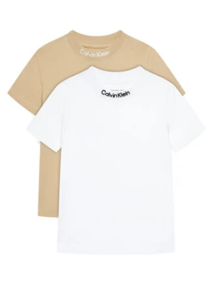 Calvin Klein Jeans Komplet 2 t-shirtów Embro Logo IB0IB02529 M Kolorowy Regular Fit