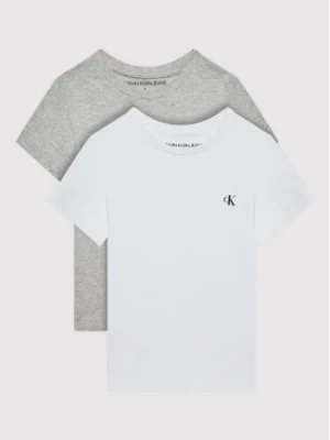 Calvin Klein Jeans Komplet 2 t-shirtów Monogram IB0IB01093 Szary Regular Fit