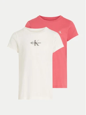 Calvin Klein Jeans Komplet 2 t-shirtów Monologo IG0IG02860 Kolorowy Slim Fit