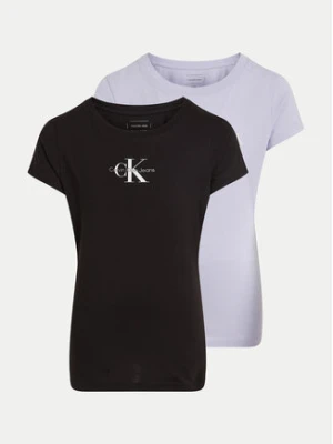 Calvin Klein Jeans Komplet 2 t-shirtów Monologo IG0IG02860 Kolorowy Slim Fit