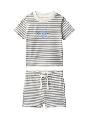 Calvin Klein Jeans Komplet t-shirt i spodenki LVCKSJI12B Szary Regular Fit
