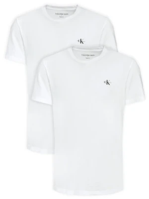 Calvin Klein Jeans Komplet t-shirtów Monologo J30J320199 Biały Regular Fit