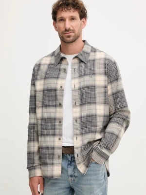 Calvin Klein Jeans koszula bawełniana szary